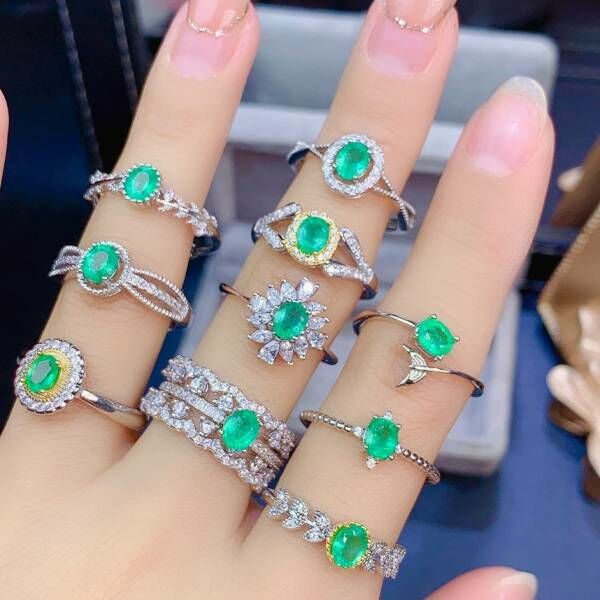 純天然祖母綠 戒指