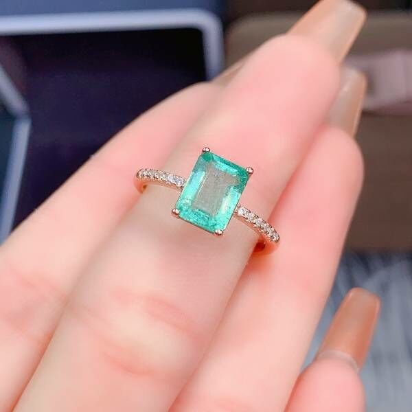 純天然祖母綠 戒指