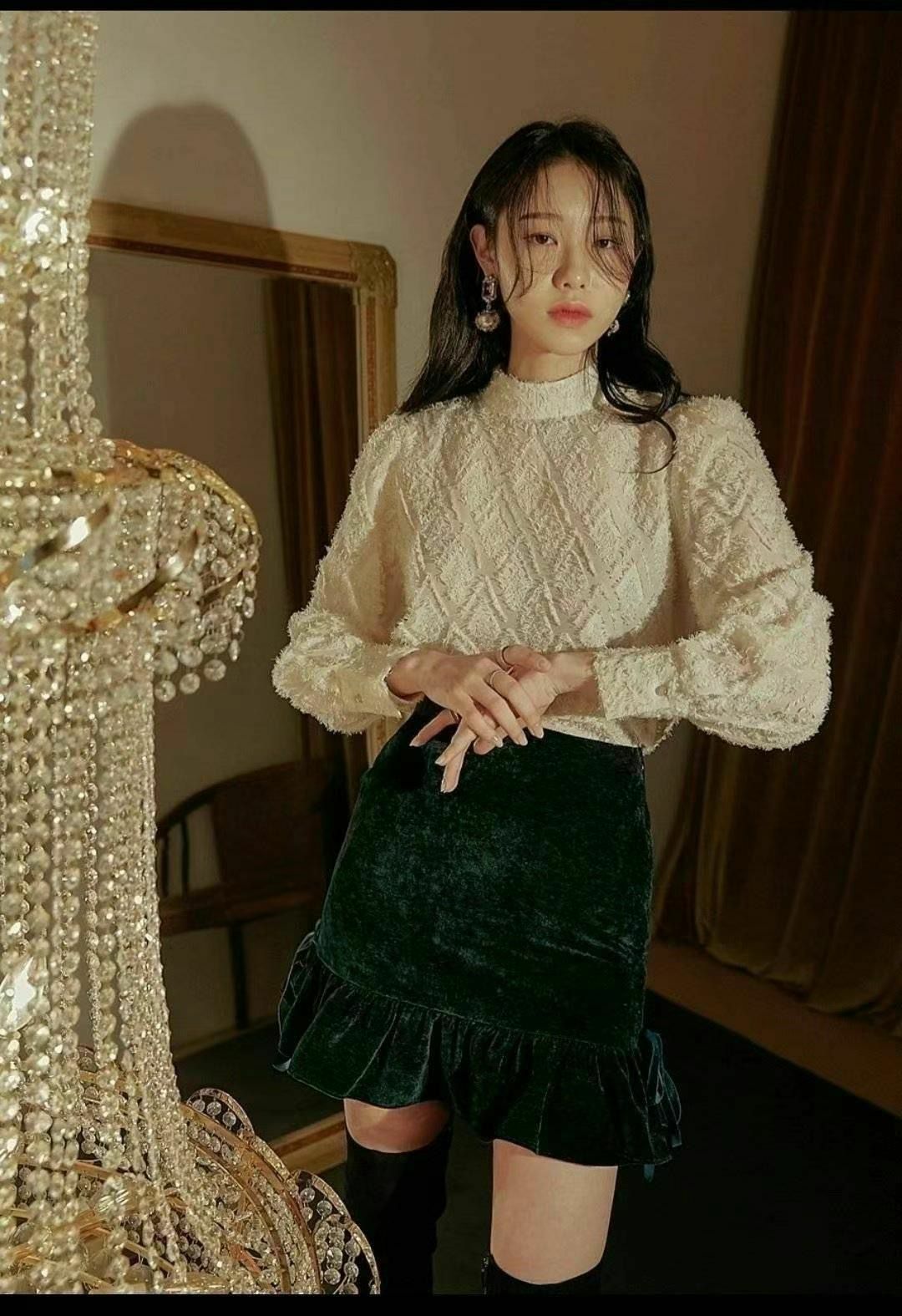 氣質滿滿菱格透薄雪紡上衣