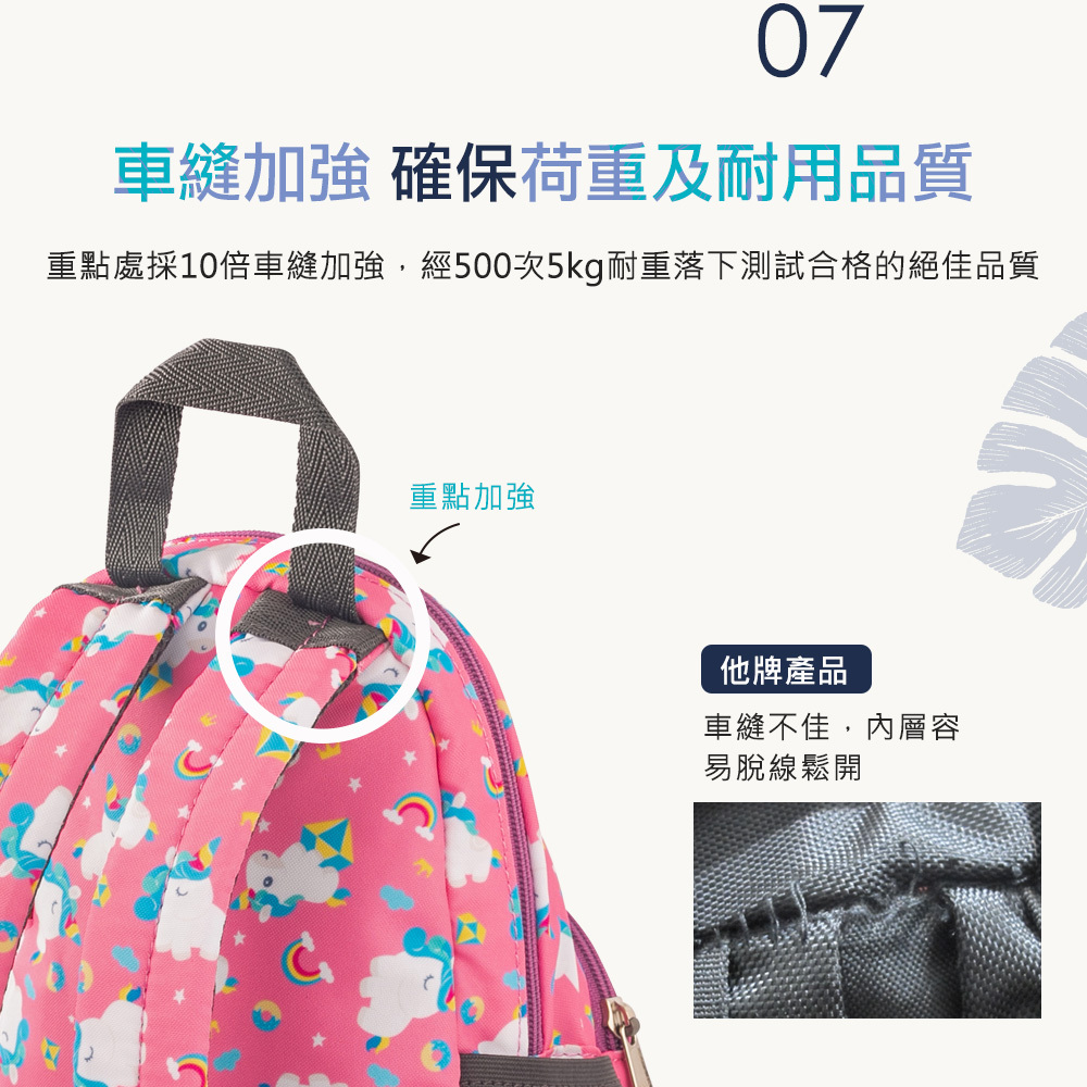 車縫加強確保荷重及耐用品質