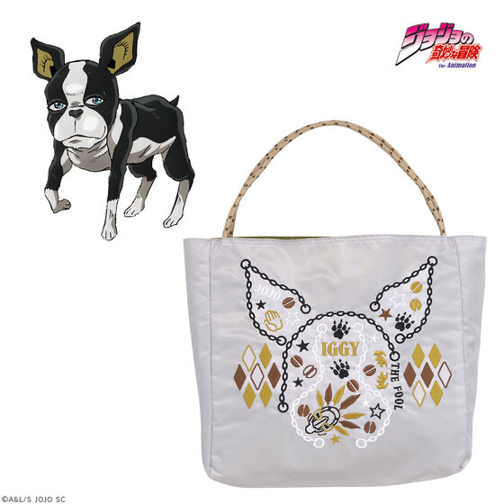 Pbandai 預訂2024/2月 ONOFFYFREE×ジョジョの奇妙な冒険 スターダストクルセイダース 刺繍バッグ イギー