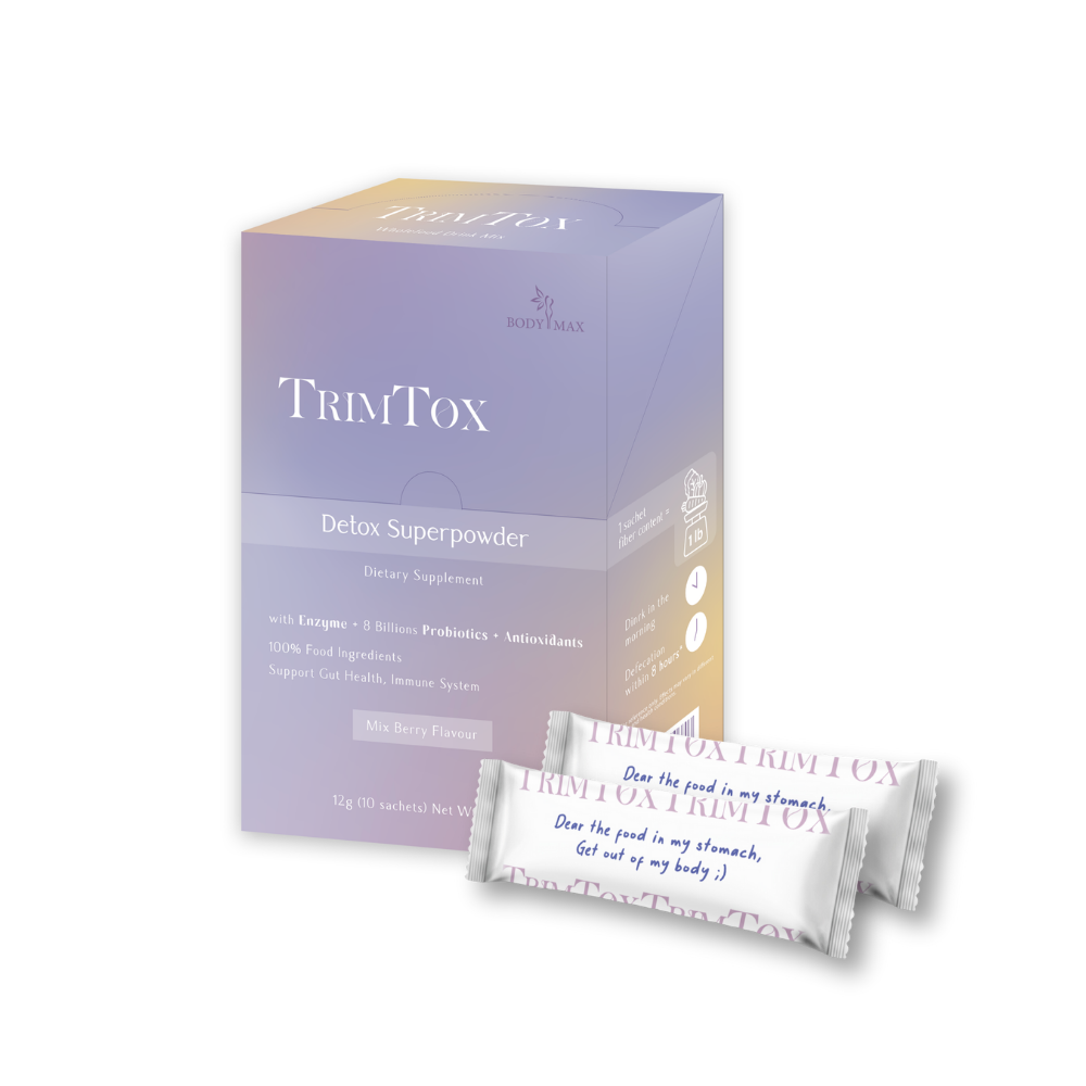 TrimTox 速纖酶 8 in1 高纖排毒酵素粉  三盒優惠套裝  - 全食物成份 一包含80億益生菌及一磅蔬菜的纖維含量 (3 x 12g x 10包) (L008A)