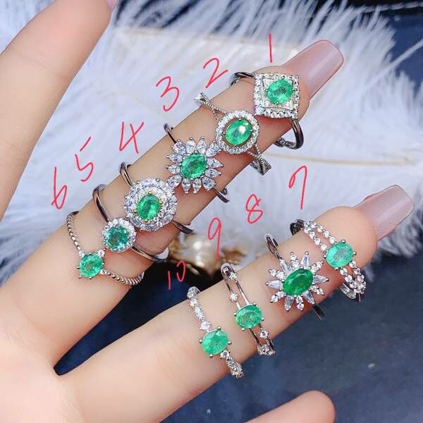 純天然祖母綠 戒指