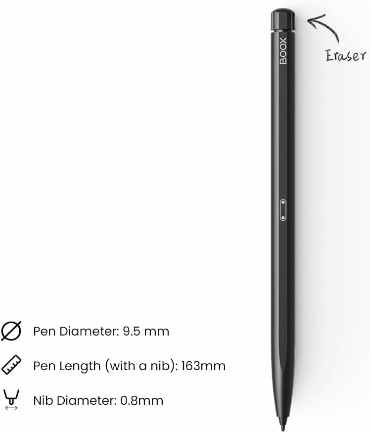 BOOX Pen2 Pro ブラック　ほぼ新品 BOOX Pen2 Pro ひっくり返すと消しゴム機能付 – SKTNETSHOP