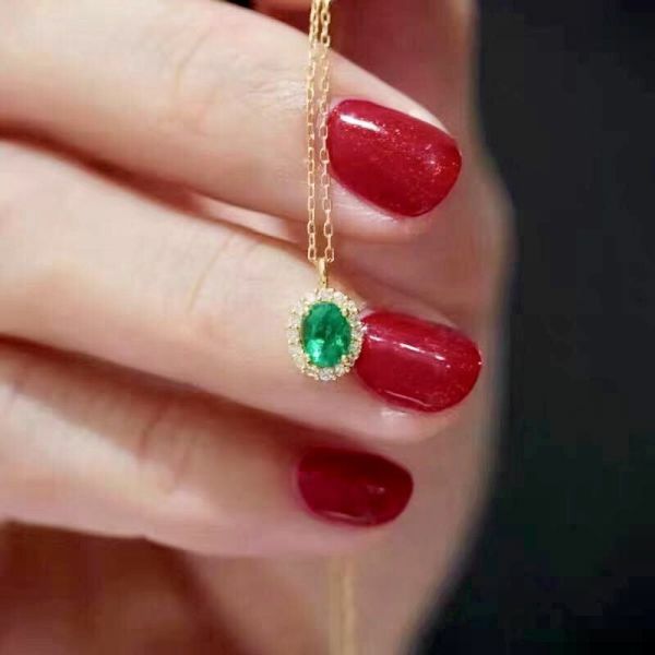 純天然哥倫比亞祖母綠 吊墜