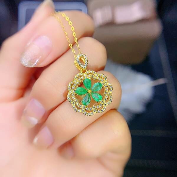 極品純天然哥倫比亞祖母綠 吊墜