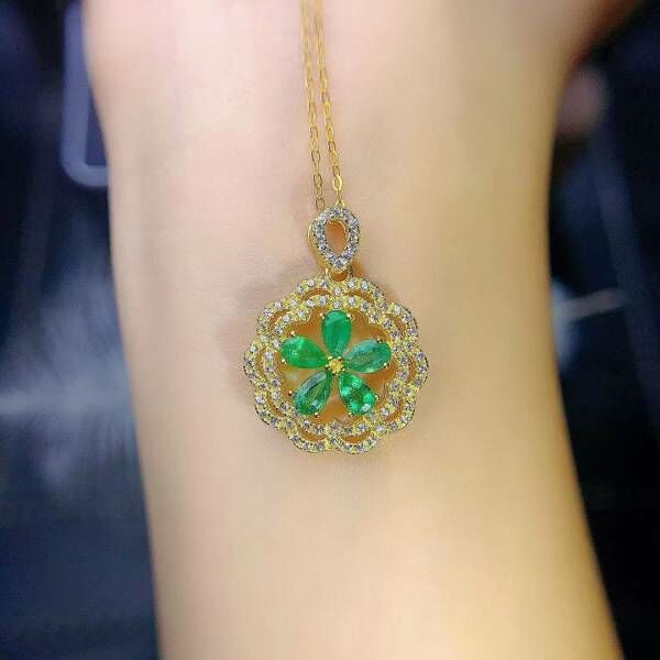 極品純天然哥倫比亞祖母綠 吊墜