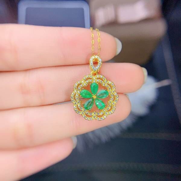 純天然祖母綠 吊墜