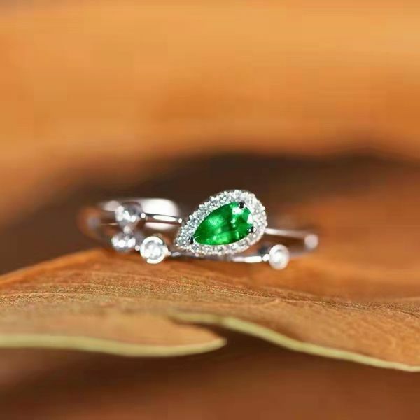 純天然祖母綠 戒指