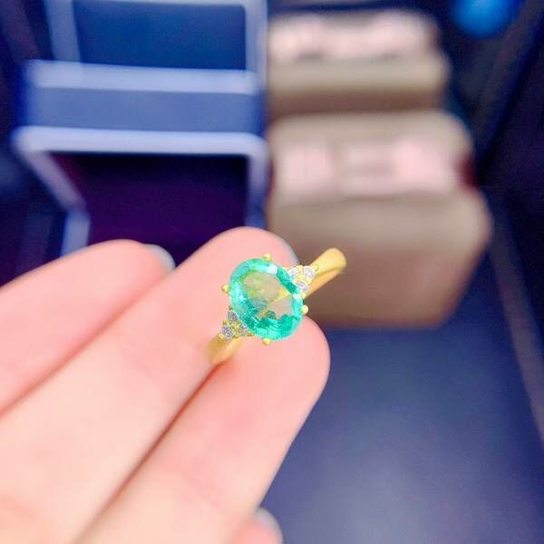 純天然祖母綠 戒指