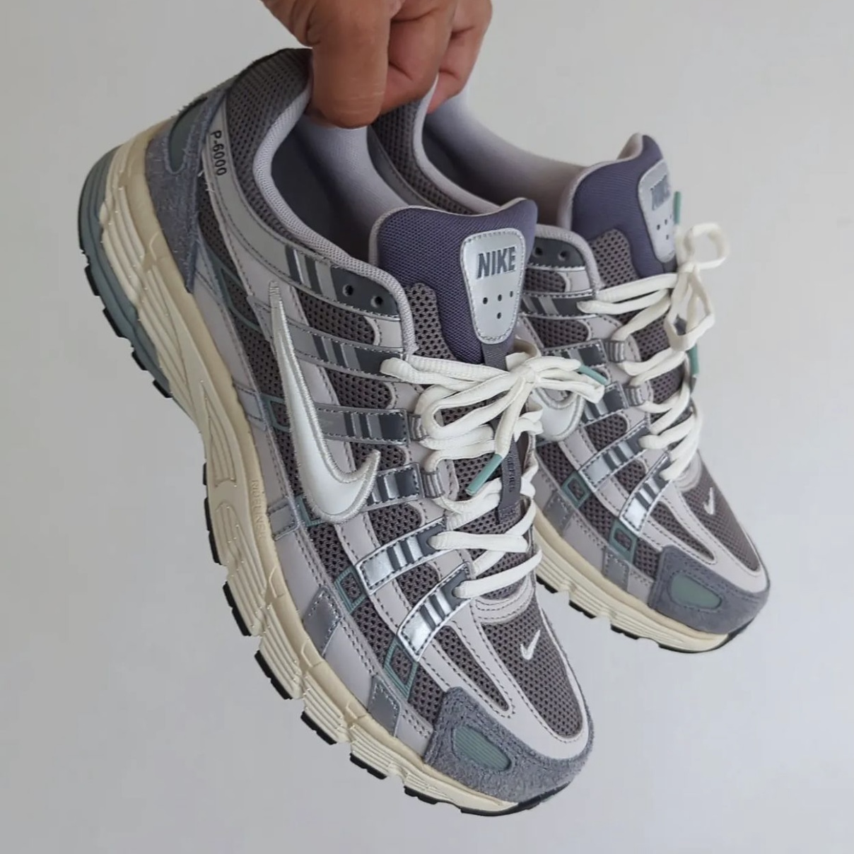 【現貨】Nike P-6000 奶油底 復古 麂皮 慢跑鞋 礦石灰
