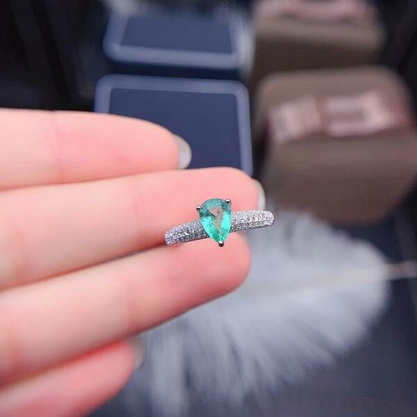 極品純天然哥倫比亞祖母綠 戒指