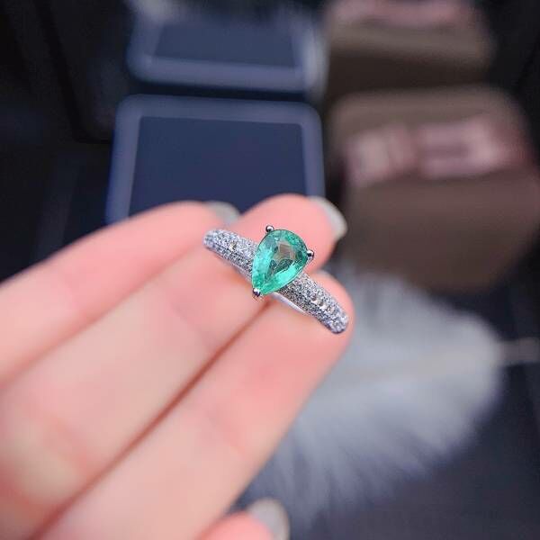 極品純天然哥倫比亞祖母綠 戒指