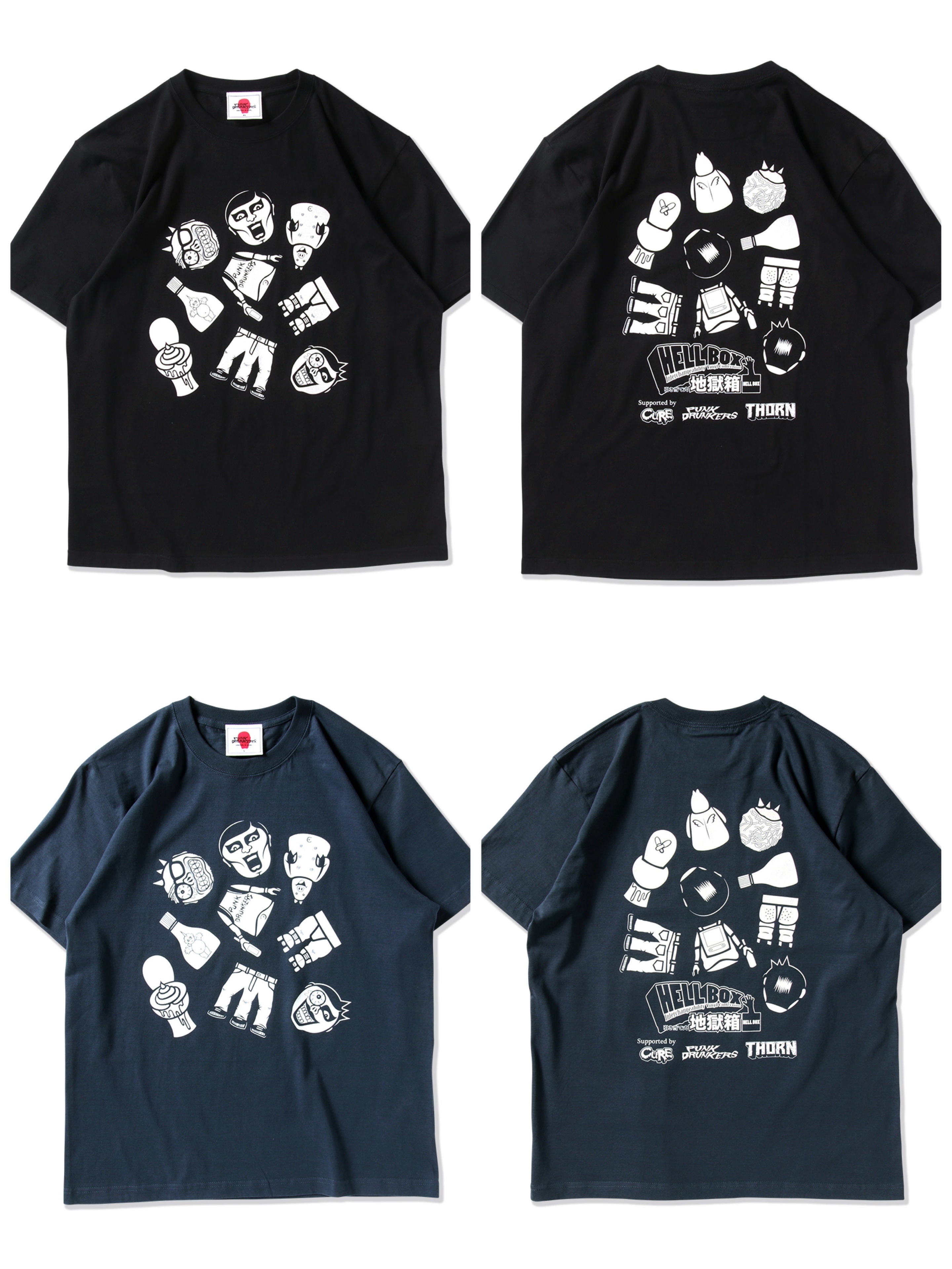 預訂2024/3月 PUNK DRUNKERS［PDSxCURExTHORN］HELLBOX.TEE⚠️⚠️熱賣款‼️落單前請先PM查詢貨源