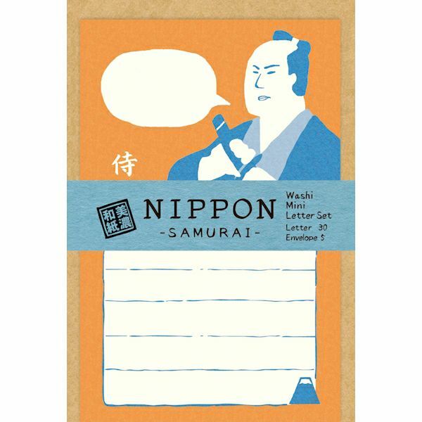 日本古川紙工 NIPPON系列 美濃和紙迷你信紙信封組 共三款