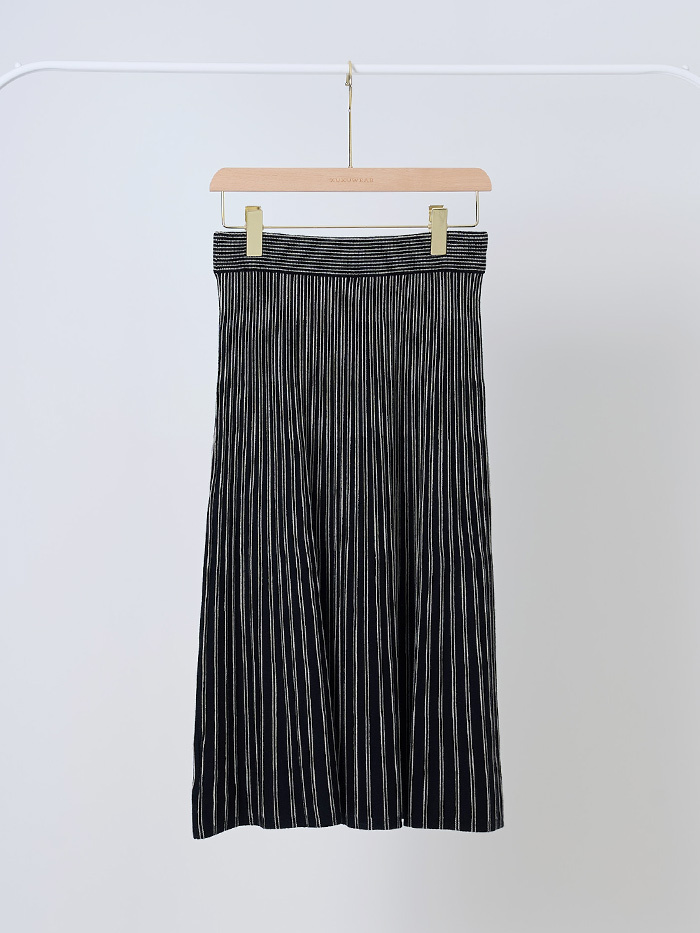 美人魚擺動針織長裙-地平線