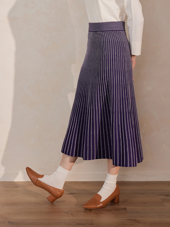 美人魚擺動針織長裙-小晨夜