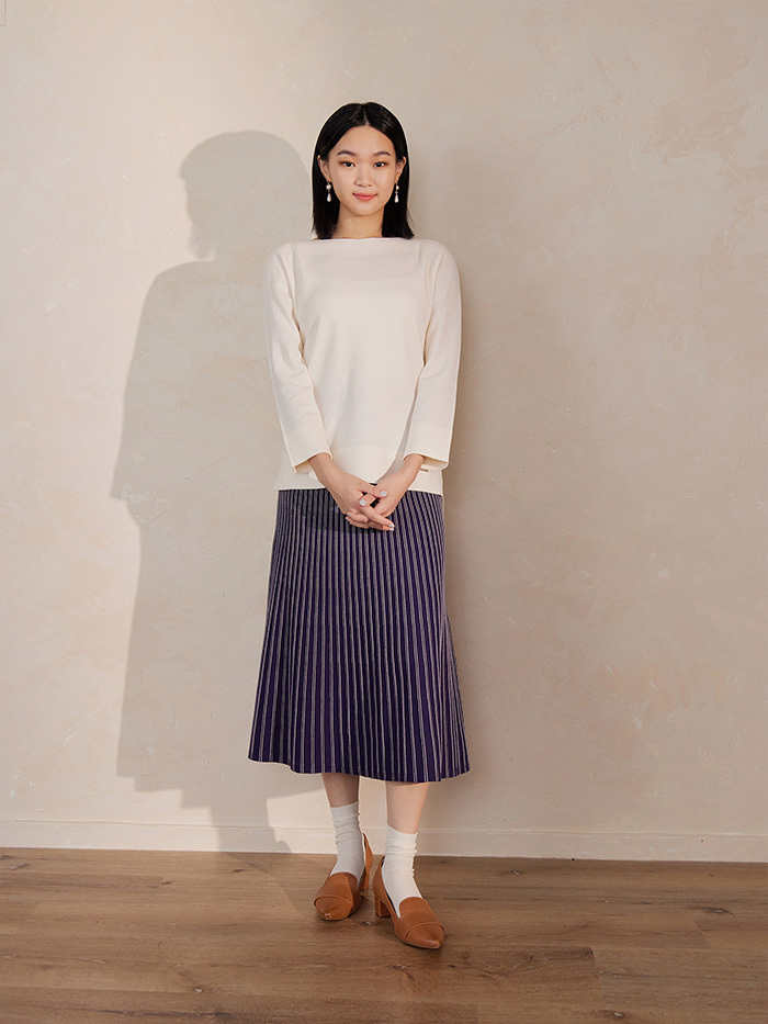 美人魚擺動針織長裙-小晨夜