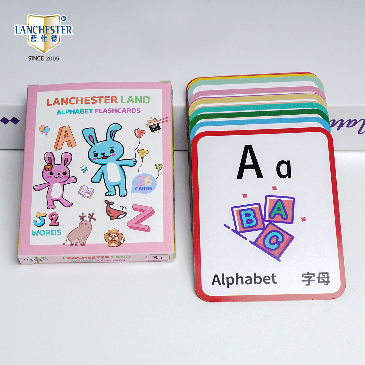 Lanchester 英文認字卡 26張卡
