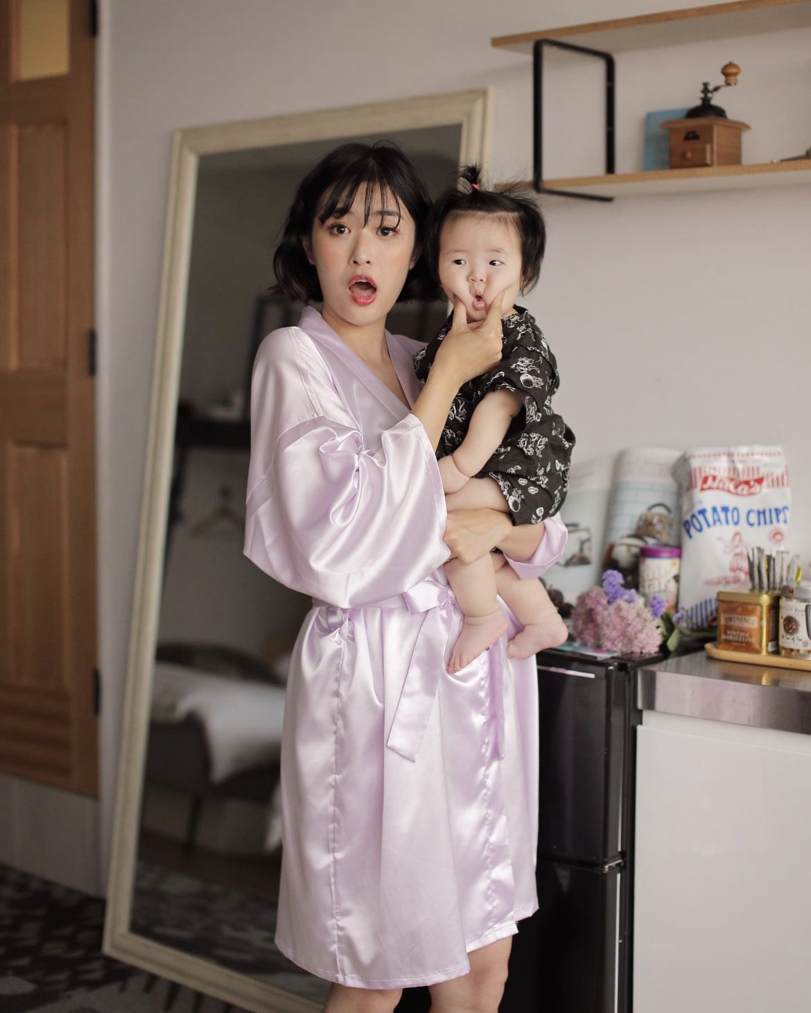 【小貓團購】Morning Girl 早安女孩 浴袍 (可客製化)－Heres to Love