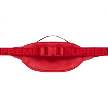 Supreme FW23 Leather Waist Bag - Red