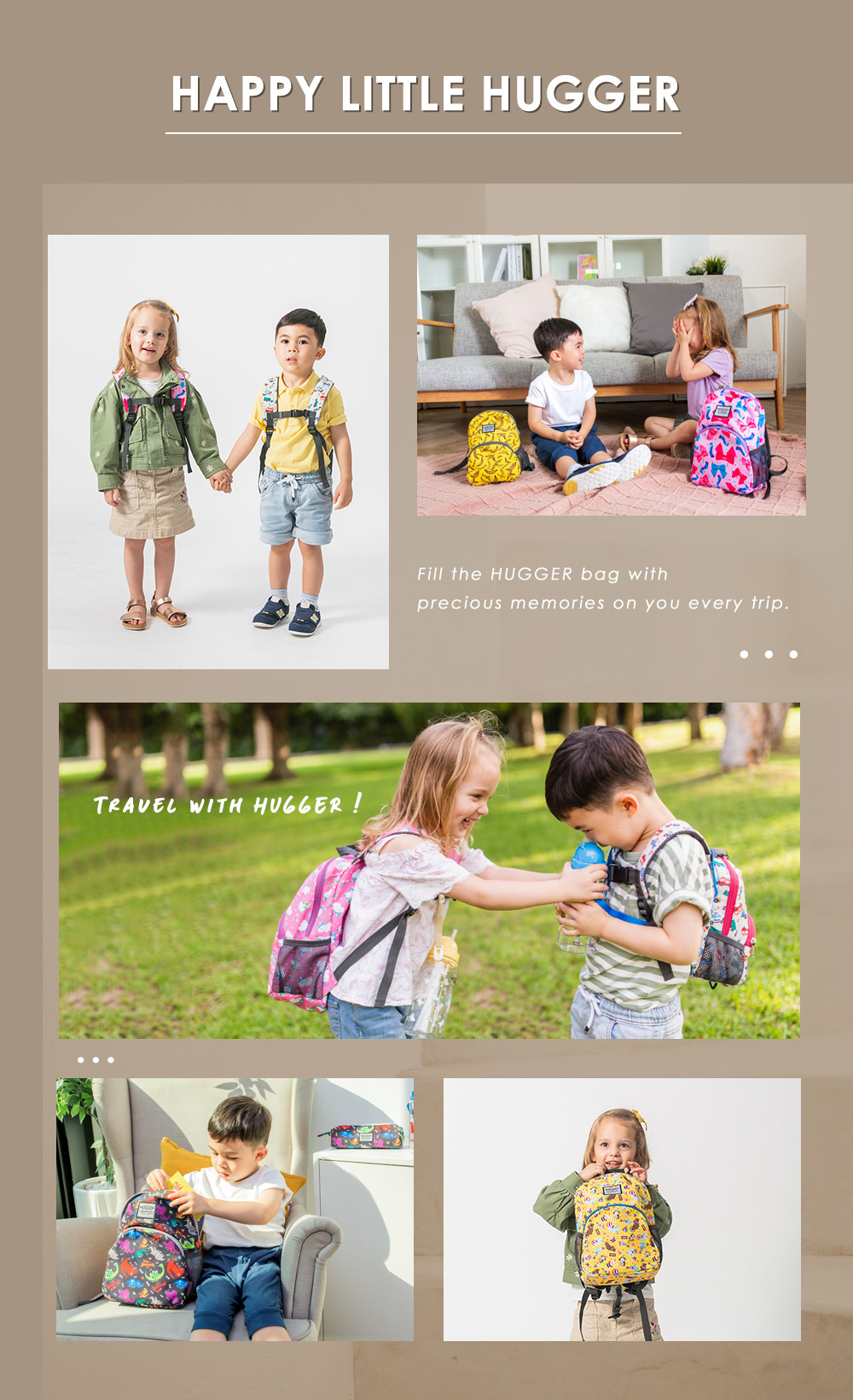 HUGGER幼童背包給孩子一個完美的才藝旅遊包吧