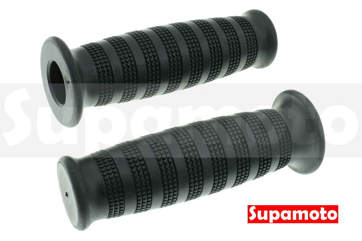 -Supamoto- 握把套 W 復古 握把 手把 把套 黑色 條紋 檔車 通用 改裝 CB350 CT125