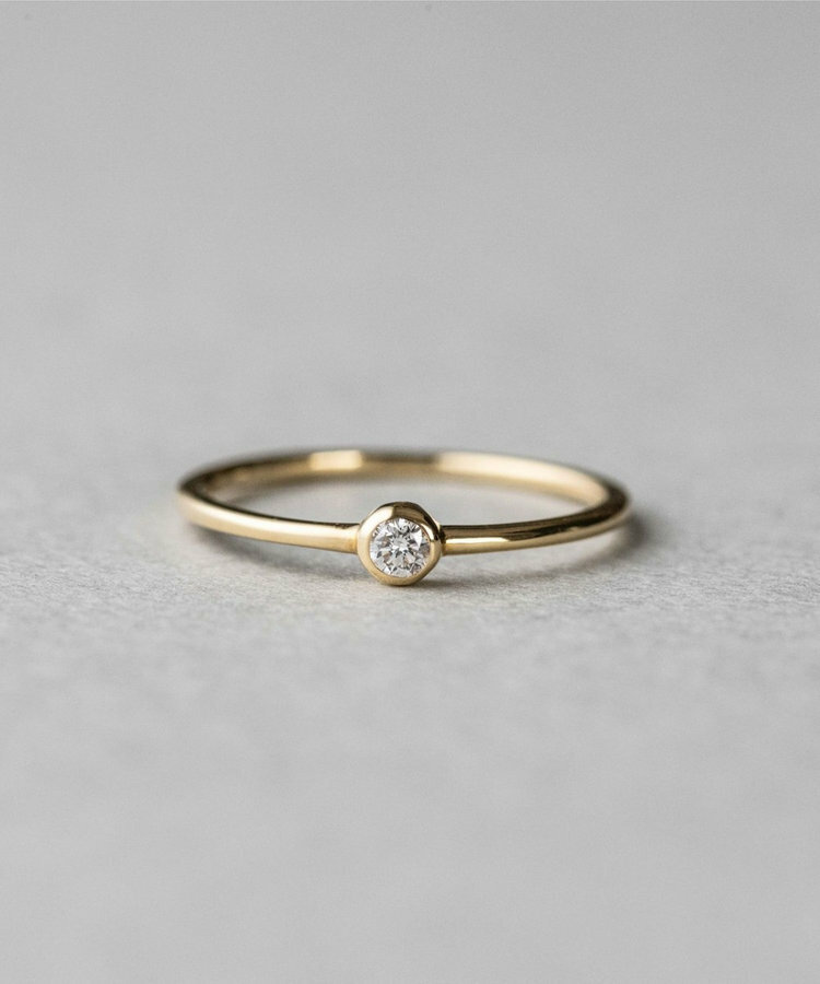 [連線優惠] ete K18 鑽石戒指「Bright」日本製