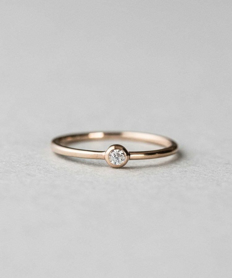 [連線優惠] ete K18 鑽石戒指「Bright」日本製