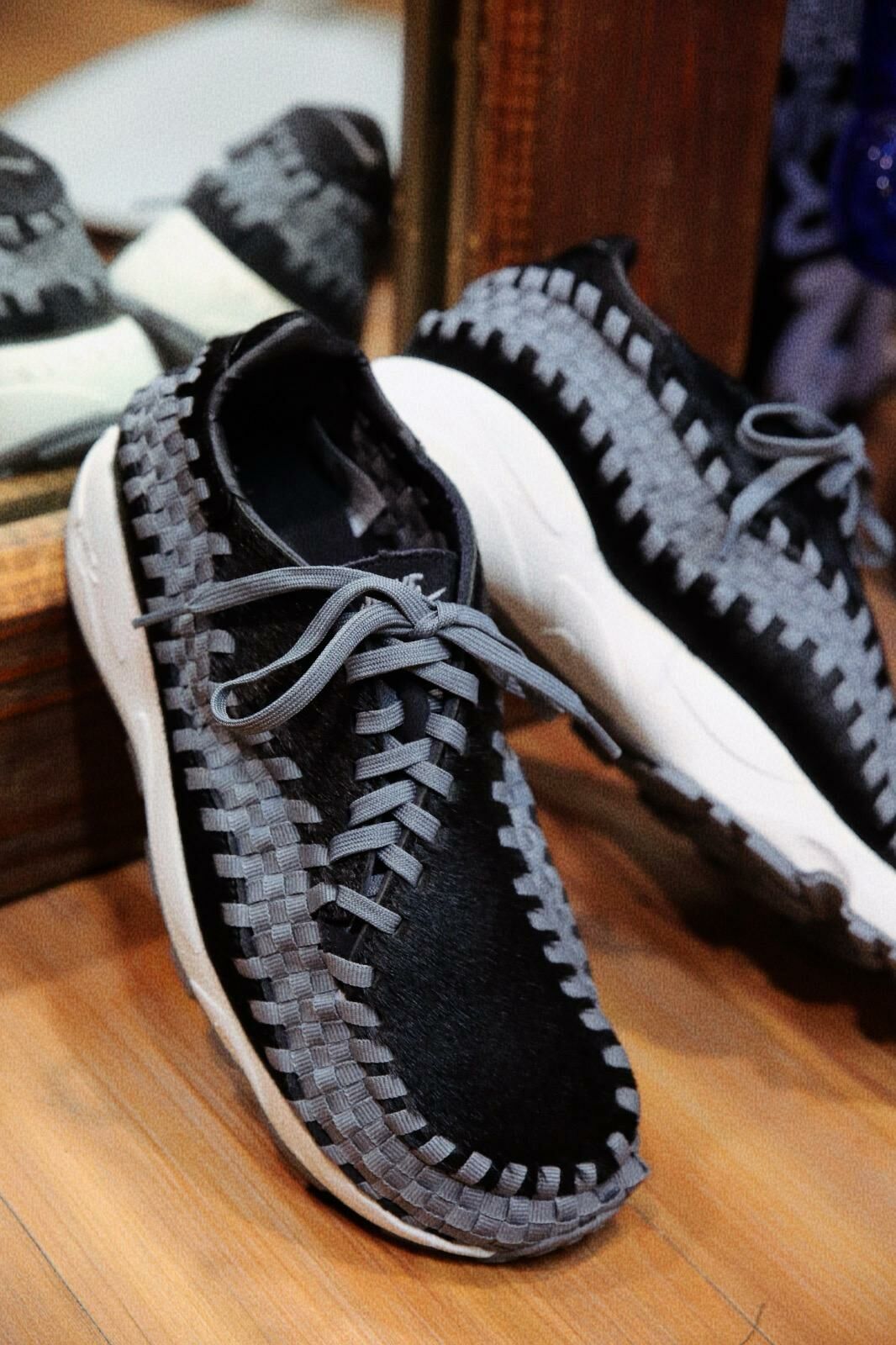 { 現貨發售🔥} Nike Air Footscape Woven Womens “Black/Smoke Grey”