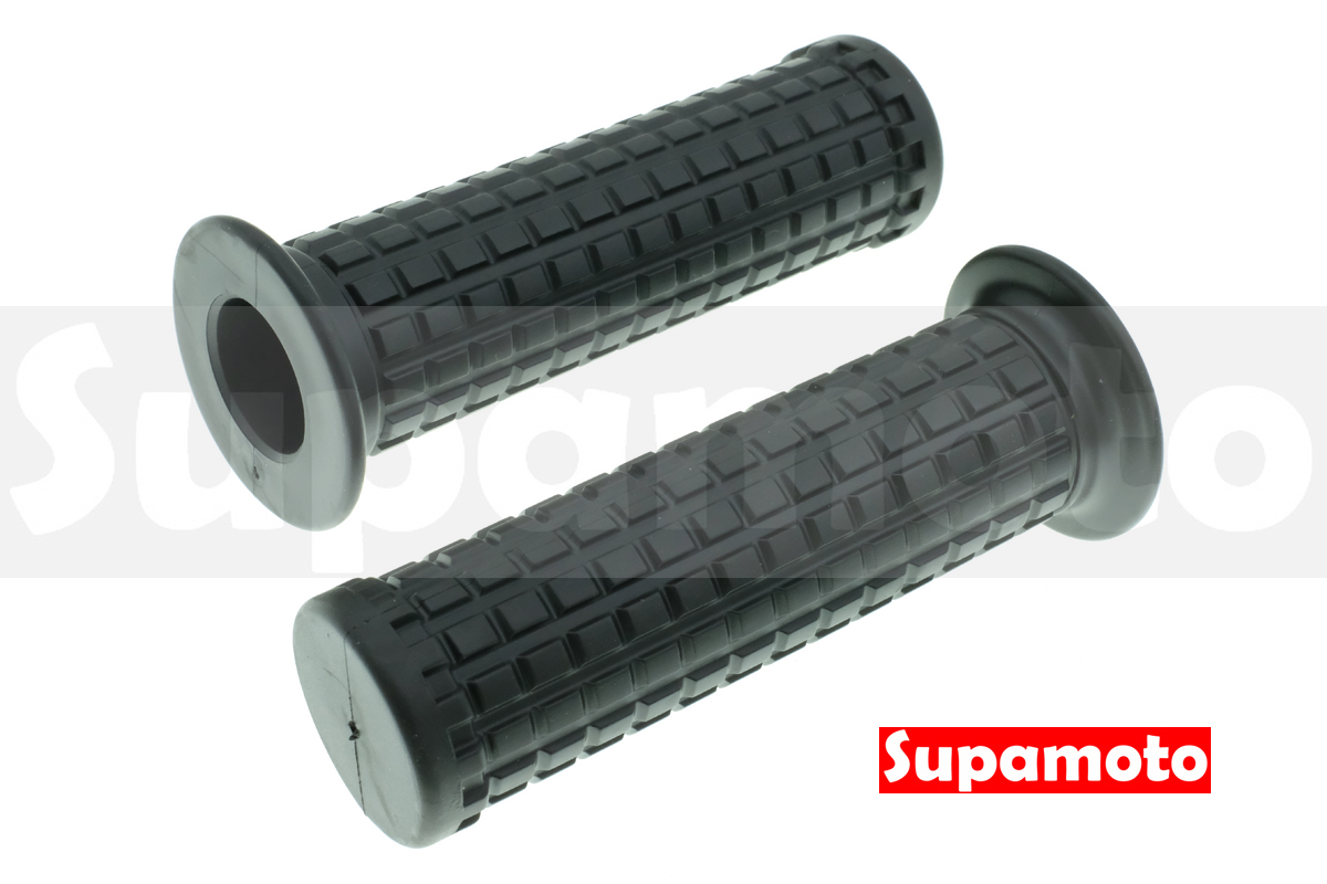 -Supamoto- 握把套 X 復古 握把 手把 把套 黑色 方塊 檔車 通用 改裝 CB350 CT125