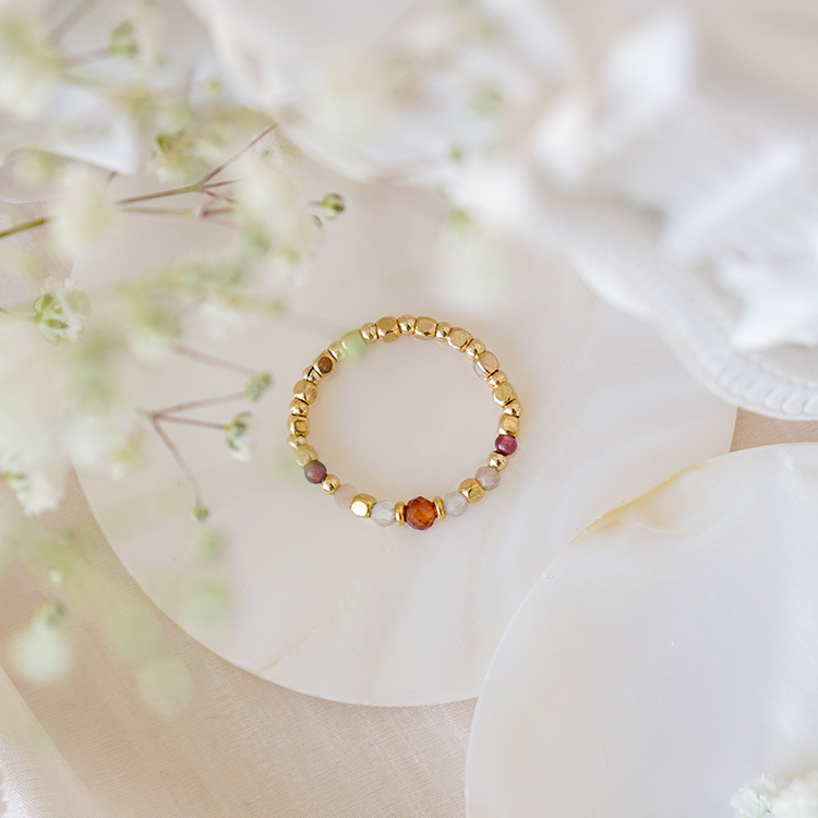 阿爾貝羅貝洛 – 橙石榴石 – 彈性戒指