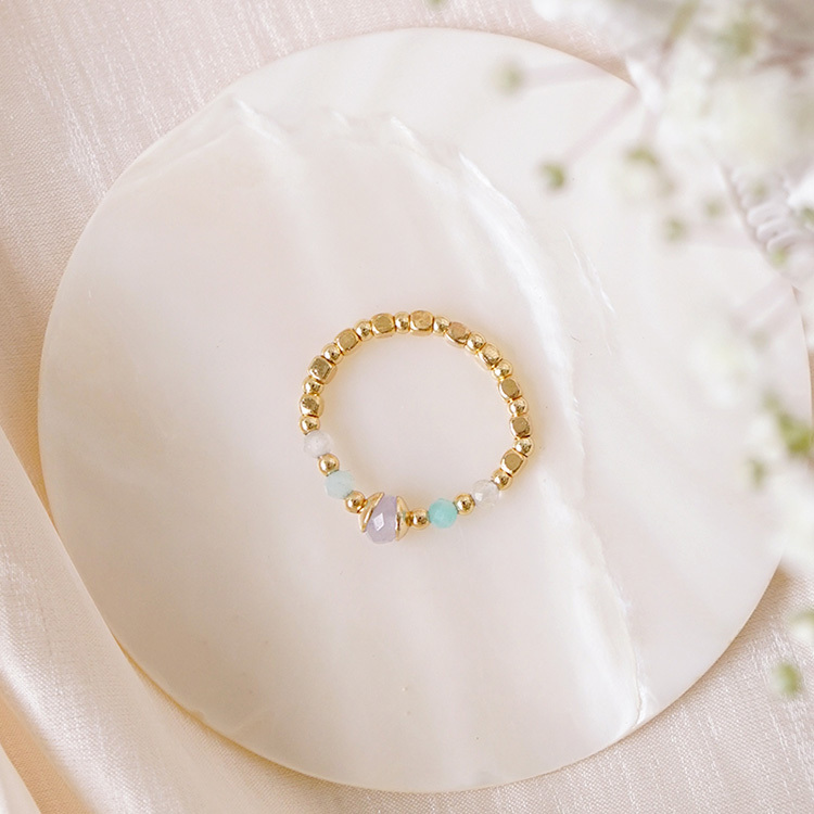 阿爾貝羅貝洛 – 海藍玉髓 – 彈性戒指