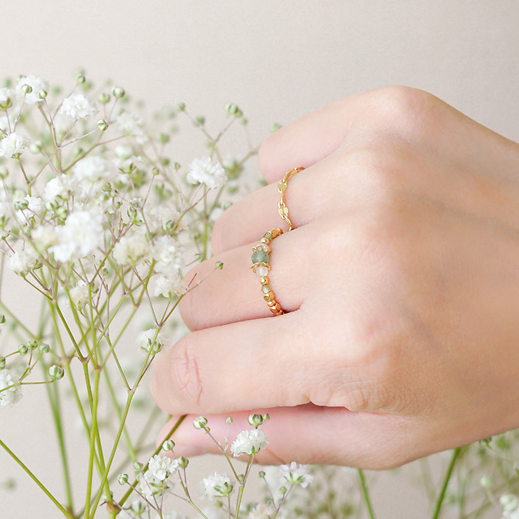 ｜財運｜阿爾貝羅貝洛 – 東陵玉 – 彈性戒指