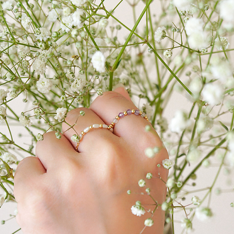 ｜貴人運｜阿爾貝羅貝洛 – 紫水晶 – 彈性戒指