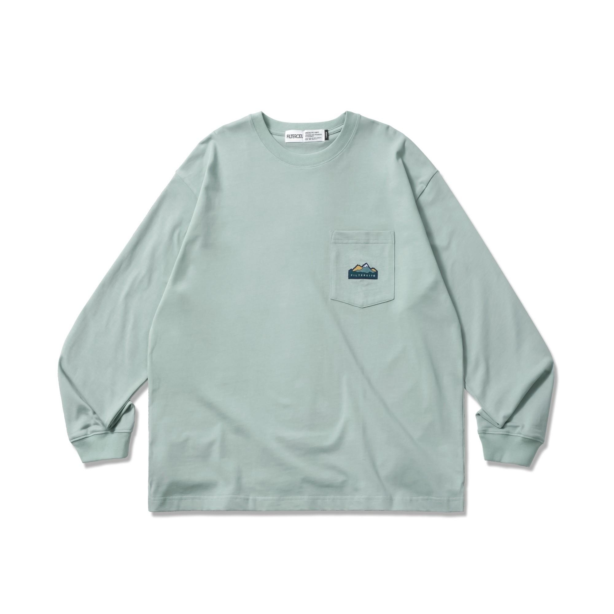FILTER017® Mountain Peak Logo Pocket Long Sleeves Tee 山峰標誌口袋長Tee
