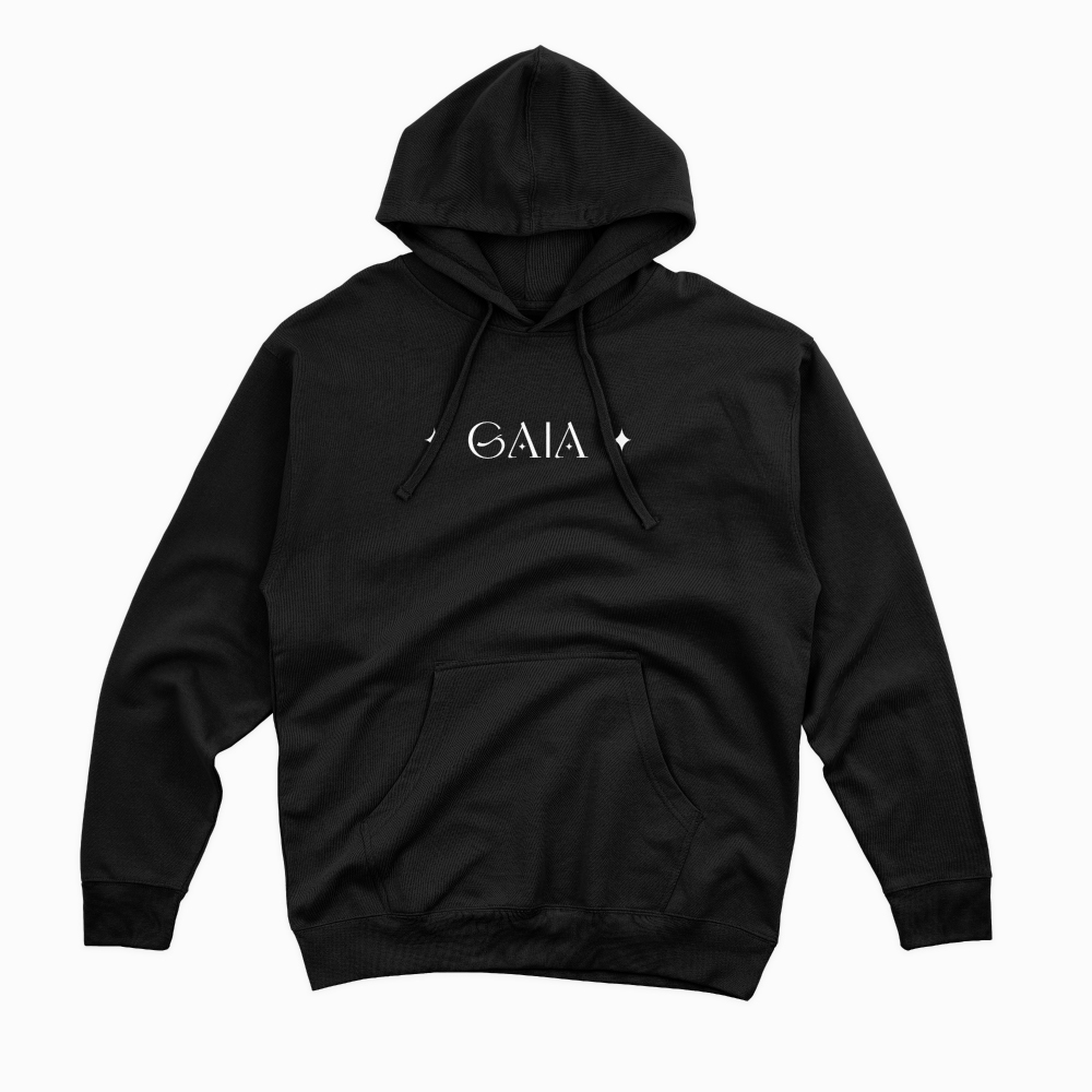 GAIA 高磅數藝術帽T｜《深邃魅力》黑