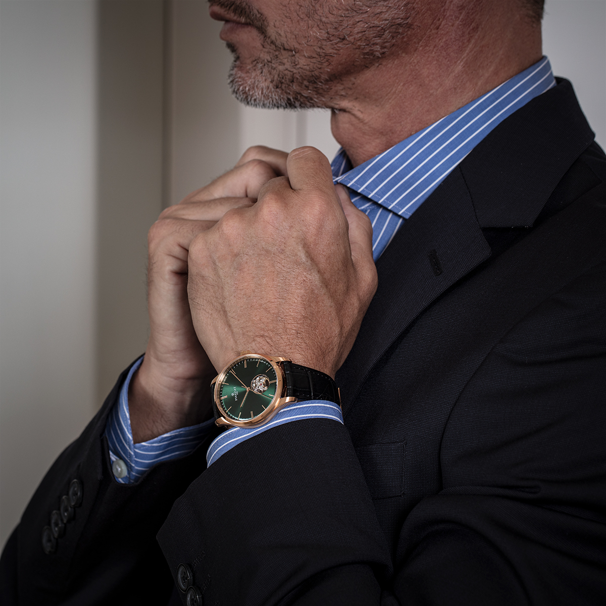 Perrelet 沛力錶 WEEKEND 3 hands open Heart｜A1303/4