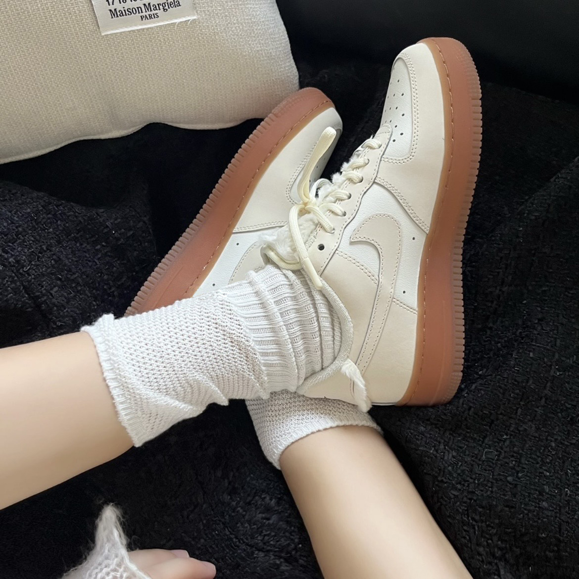 Nike Air Force 1 Low 焦糖牛奶 牛奶糖 絨毛 FV3701-119