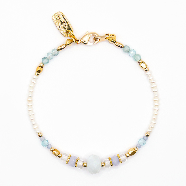 《官網限定》｜正能量｜藍色秘密 – 海藍寶 – 手鍊