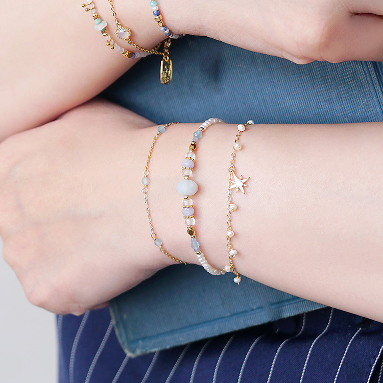 《官網限定》｜正能量｜藍色秘密 – 海藍寶 – 手鍊