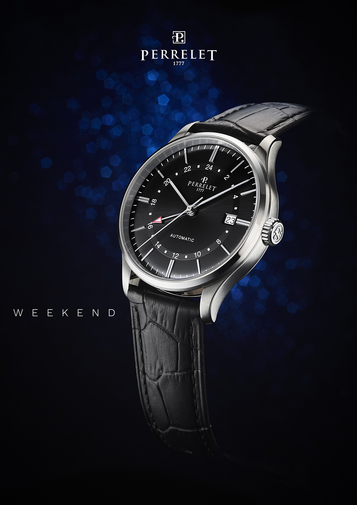 Perrelet 沛力錶  WEEKEND GMT｜A1304/5