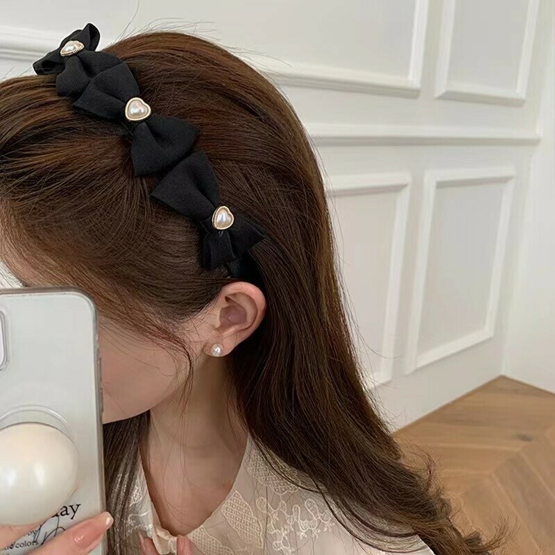 Y42愛心珍珠髮箍