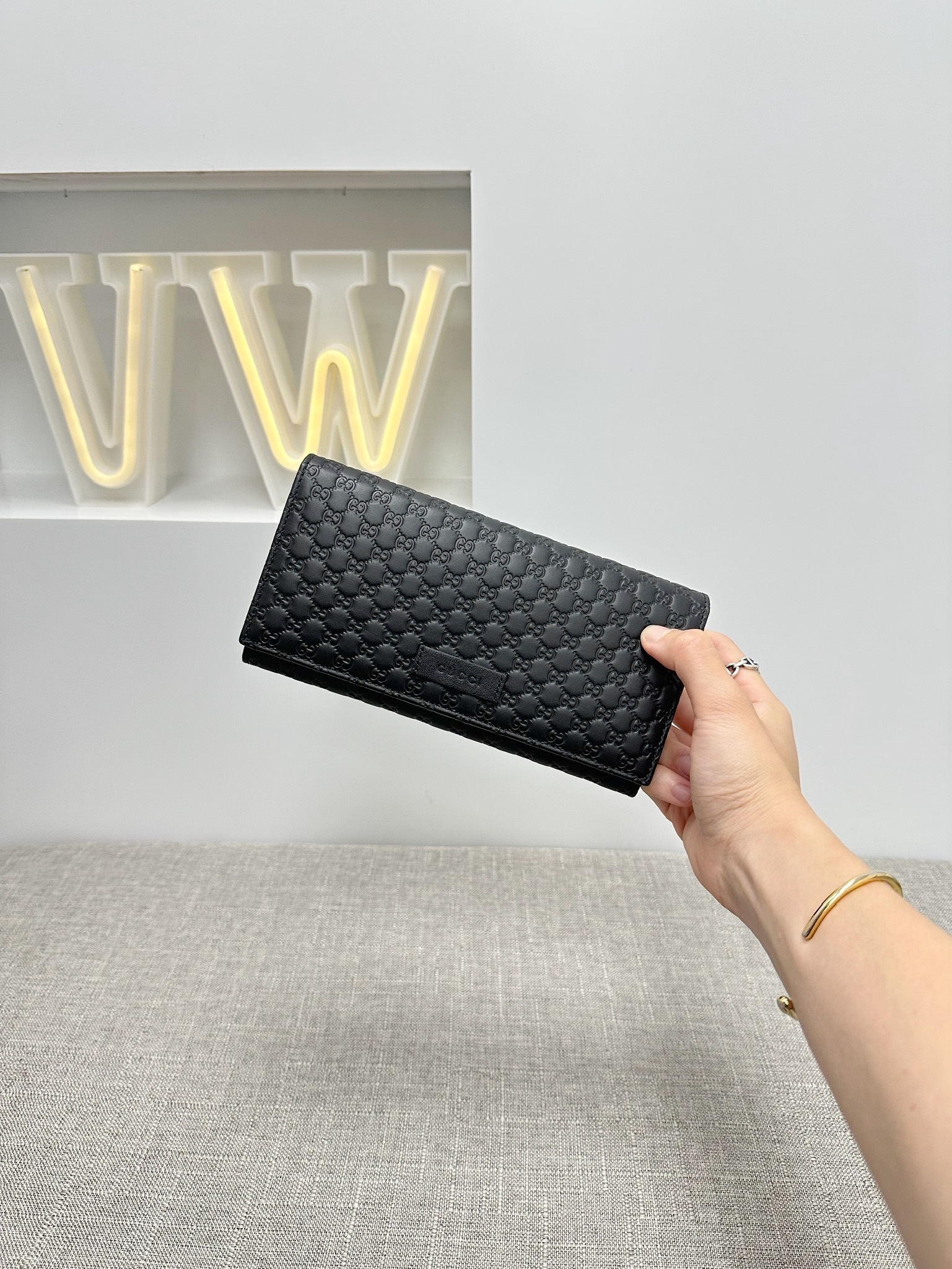 Outlet Gucci Flap Long Wallet