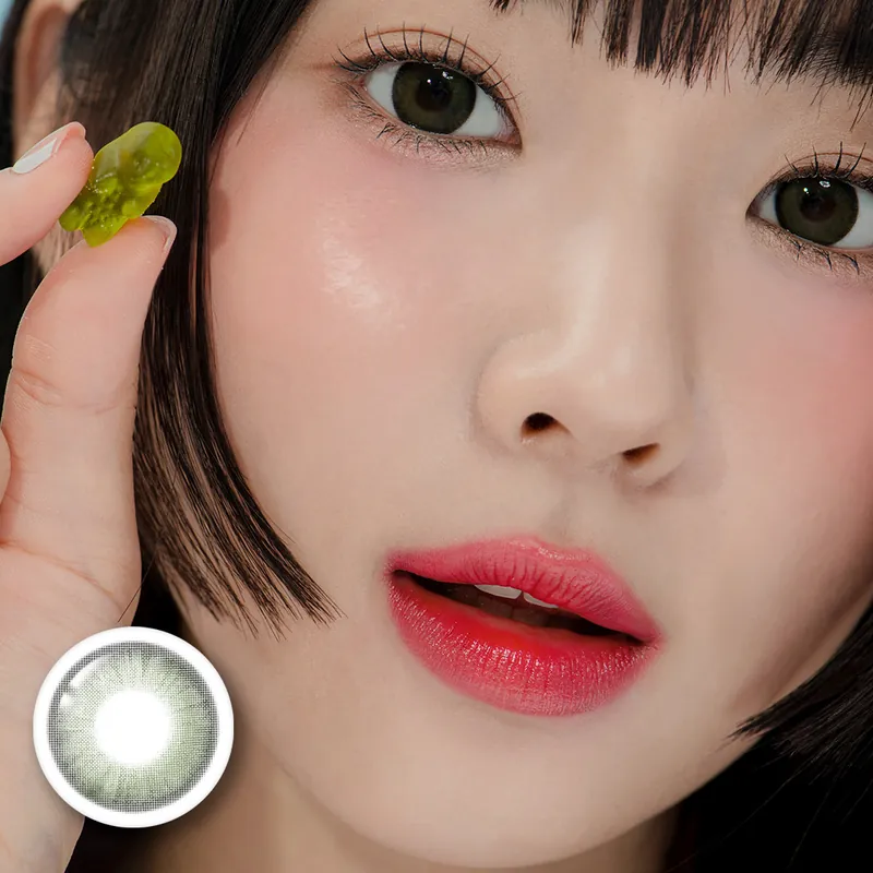 Lenstown Palm 3color Olive 年拋彩妝隱形眼鏡｜每盒2片
