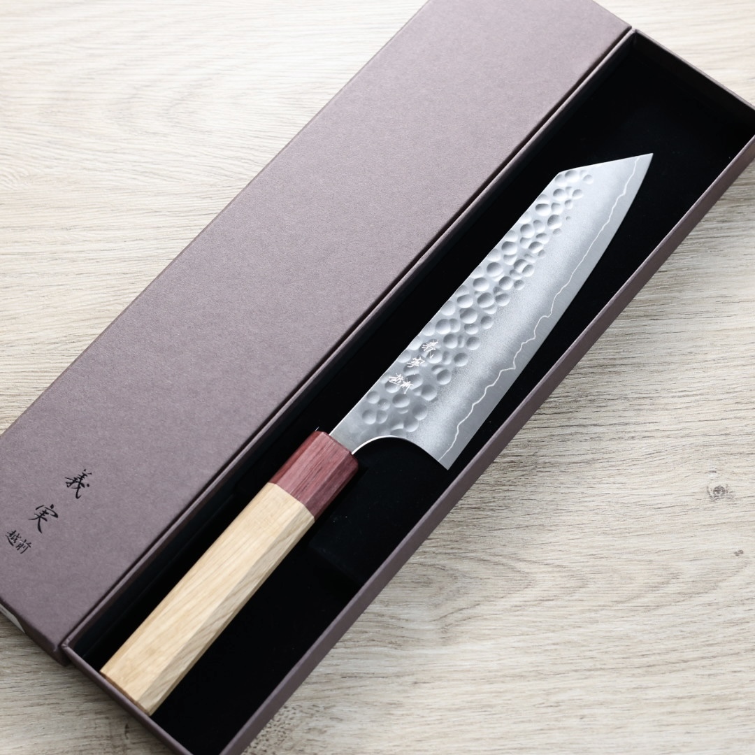 加藤義實 丸鎚目 文化刀 170mm SG2粉末HSS鋼