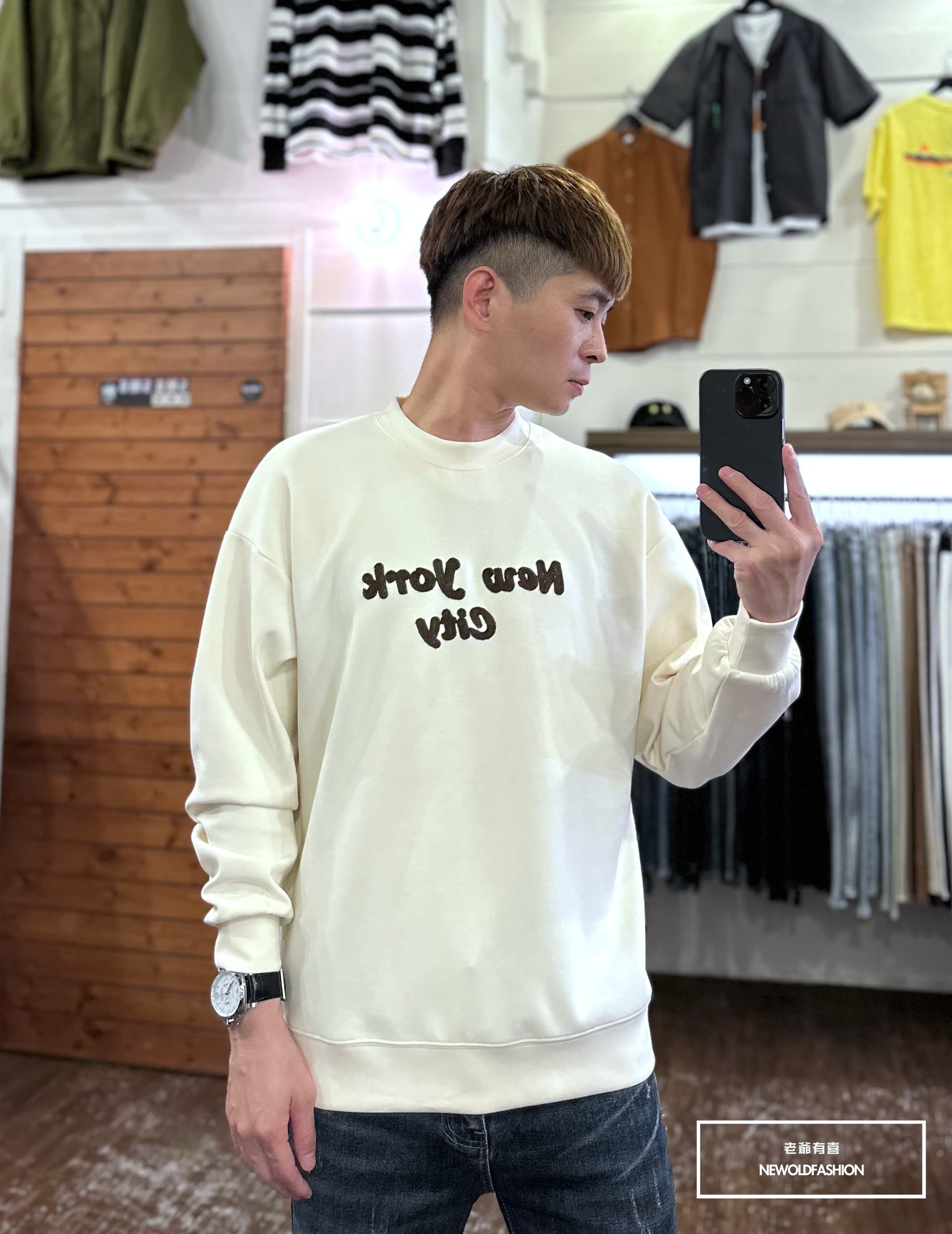 『新品上市』重磅NEW YORK刺繡大學T-米(NOF2309381)