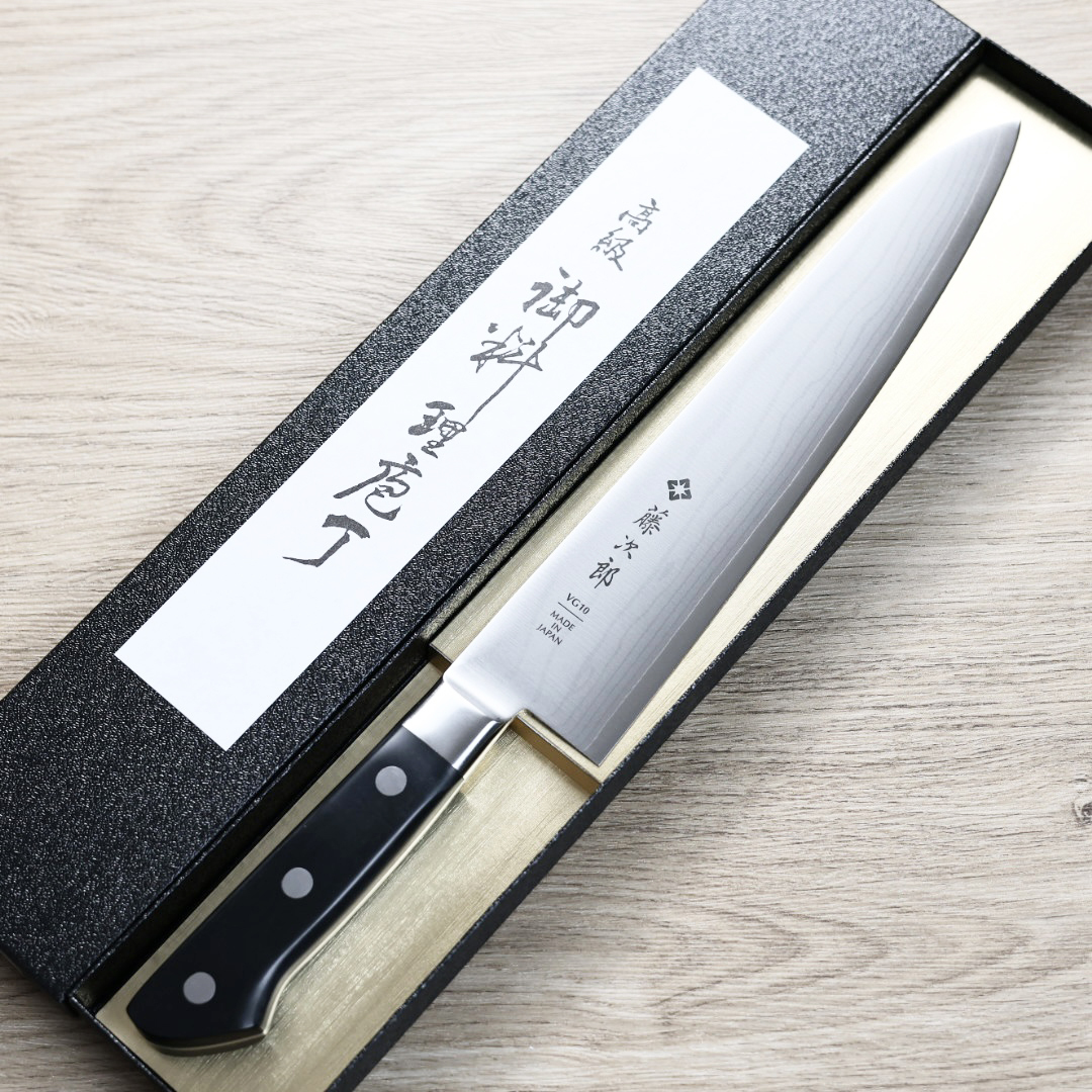 藤次郎 DP 牛刀 240mm VG10鋼 大馬士革 洋柄