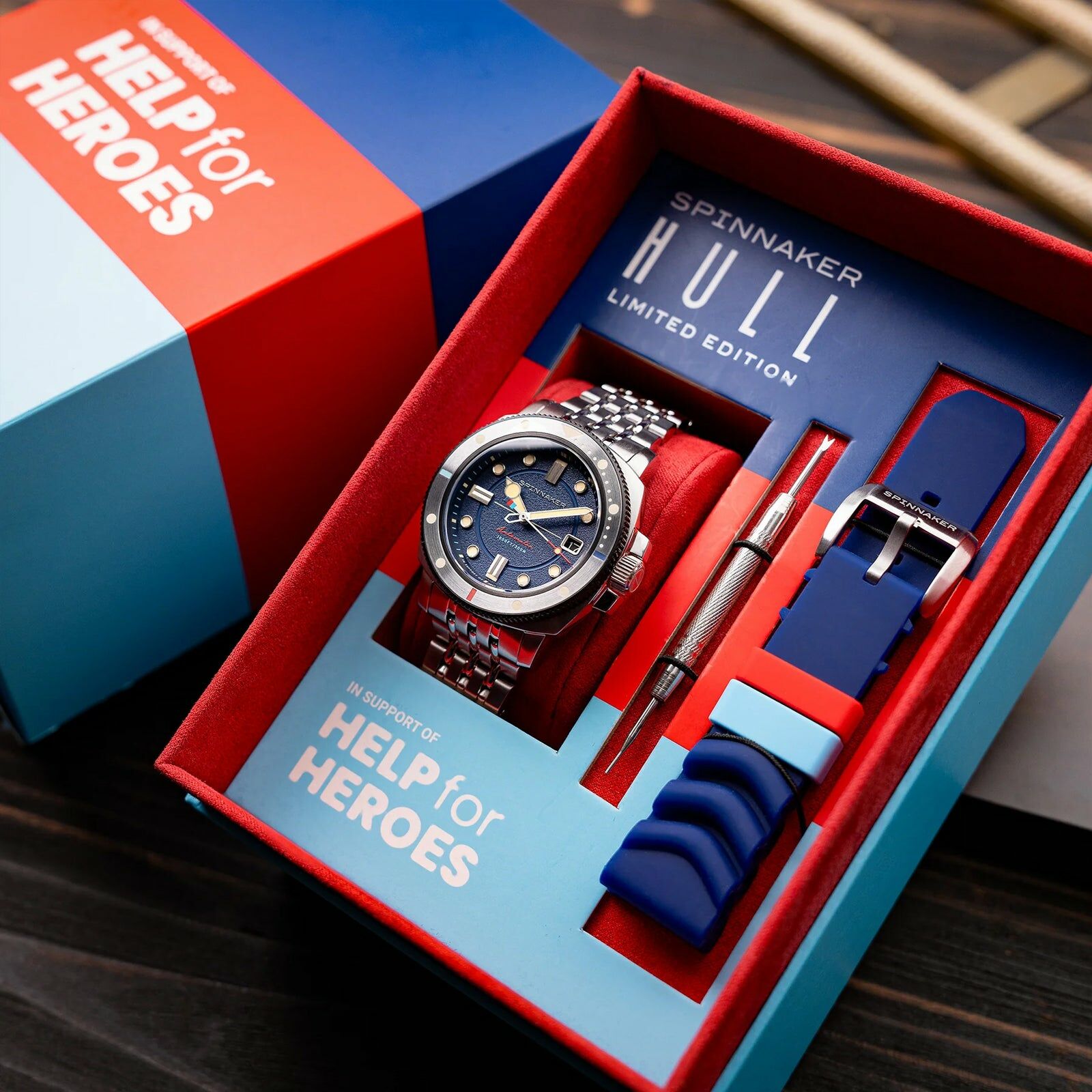 Spinnaker Hull Commander Help for Heroes 限量版 潛水 機械錶 SP-5114-66-HH