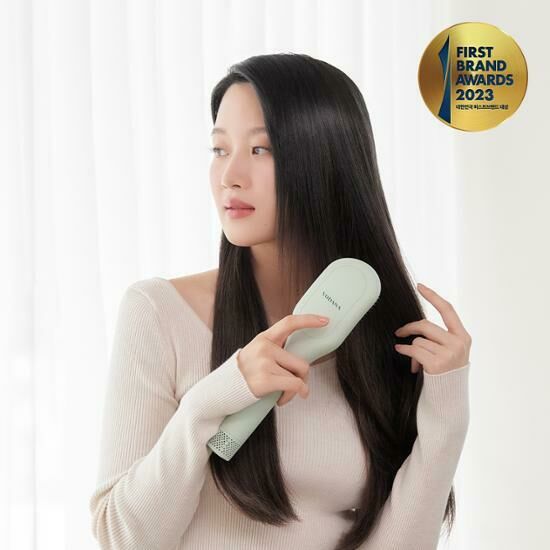 VODANA Glam Curl Air Heat Brush - MELANGE GREEN